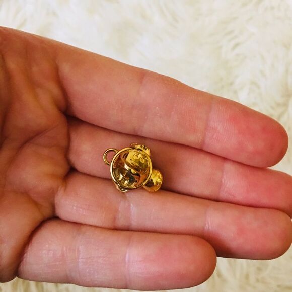 Vintage Gold & Gemstone Angel Pin - Picture 9 of 9